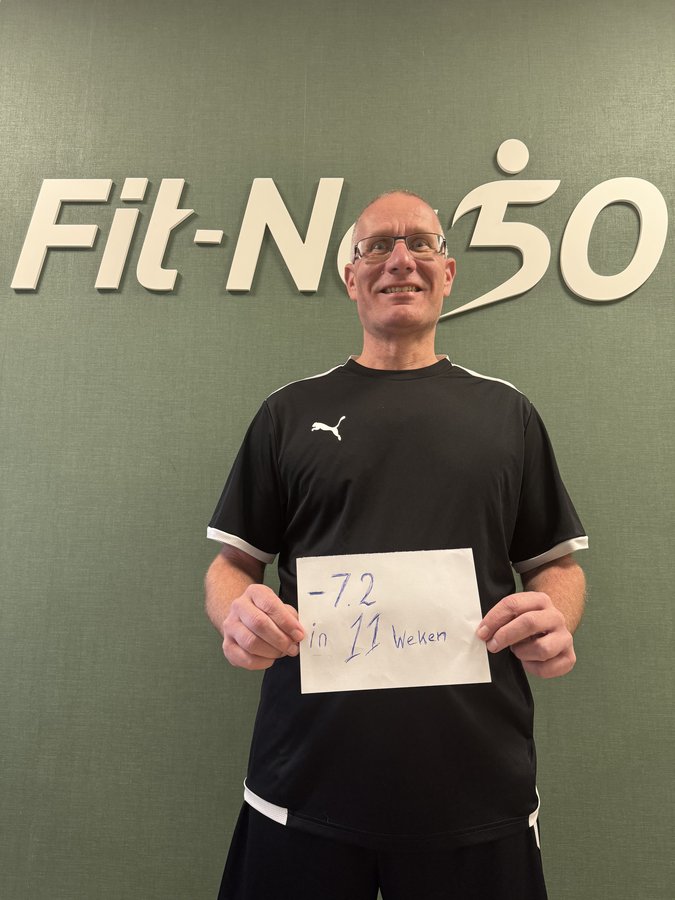 7.2 kg afgevallen in 11 weken bij Fit-Na50