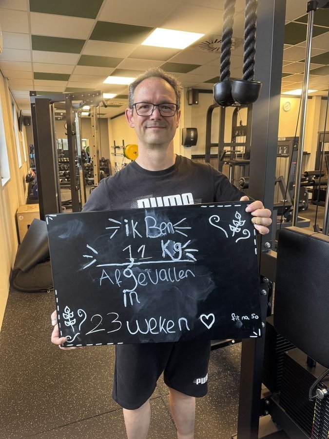 11 kg afgevallen in 23 weken bij Fit-Na50